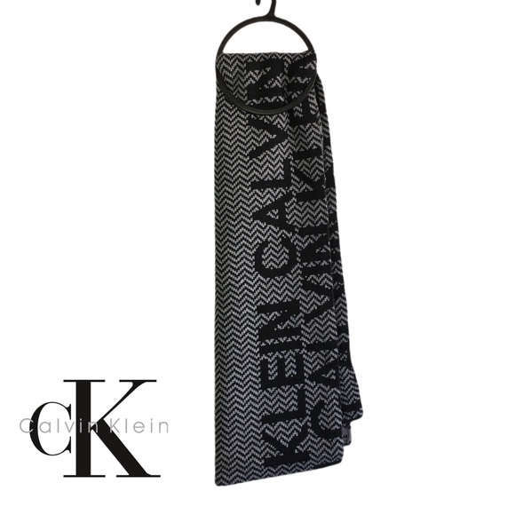 Calvin Klein Premium Scarf Professional With Brand Detailing 68” In Length NEW - Picture 1 of 9